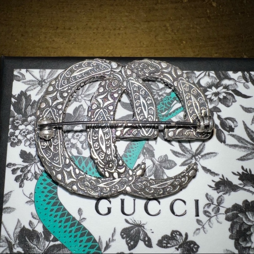 Gucci Gg Brooch - Gem